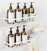 Deyhoc Shower Caddy, 3 Pack Shower Shelves for Inside Bathroom, Rustproof Adhesive Bathroom Organ...