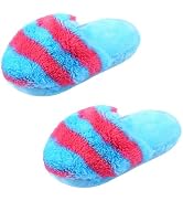 WNHNO 2Pcs Blue Cute Pet Puppy Dog Cat Slipper Shape Plush Slipper Sound Pet Toy Pet Dog Chew Toy...