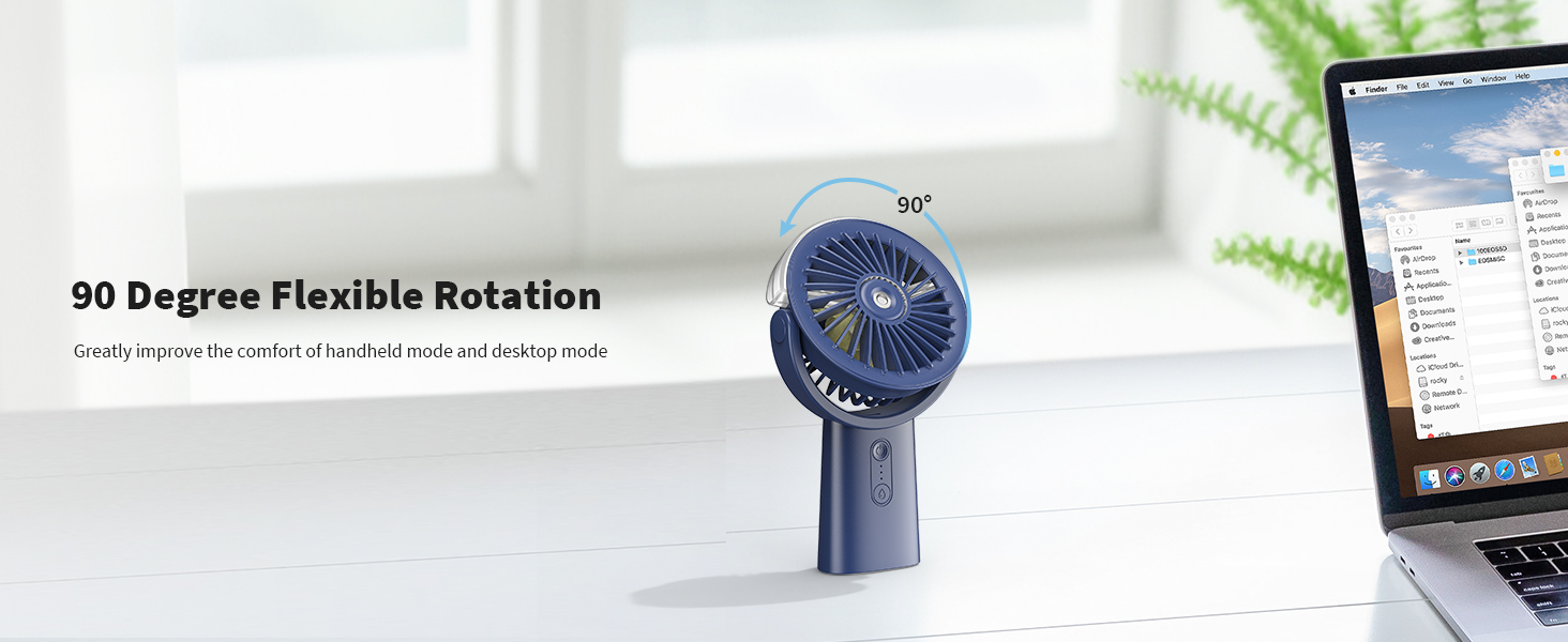 portable fan with mist