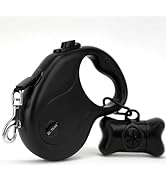 EC.TEAK 16 FT Retractable Dog Leash with Poop Bag Holder, Dog Walking Leash for Small/Medium Dog ...
