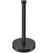 VOTZAAQ Black Paper Towel Holder Countertop, Stainless Steel Standing Paper Towel Holder with Stu...