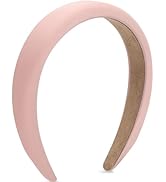 WantGor Padded Headband for Women, Wide Sponge HeadBands Plain Solid Hair Band Hoops Vintage Yoga...