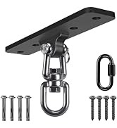 Dolibest Heavy Bag Hanger,Wall Ceiling Mount Hook 360° Rotation Wood Beam Holder Body Weight Stre...