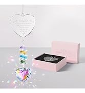 Birthday Gifts for Sister, Crystal Suncatcher Indoor Window Rainbow Maker Hanging Ornament, I Lov...
