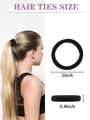 hair ties size