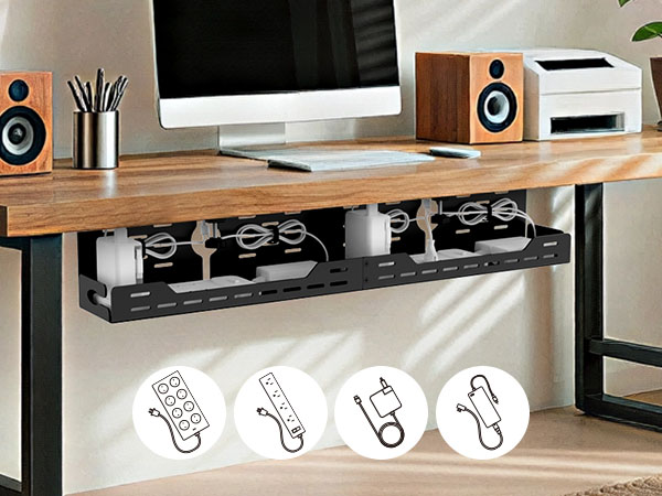 Desk Wire Management Trays