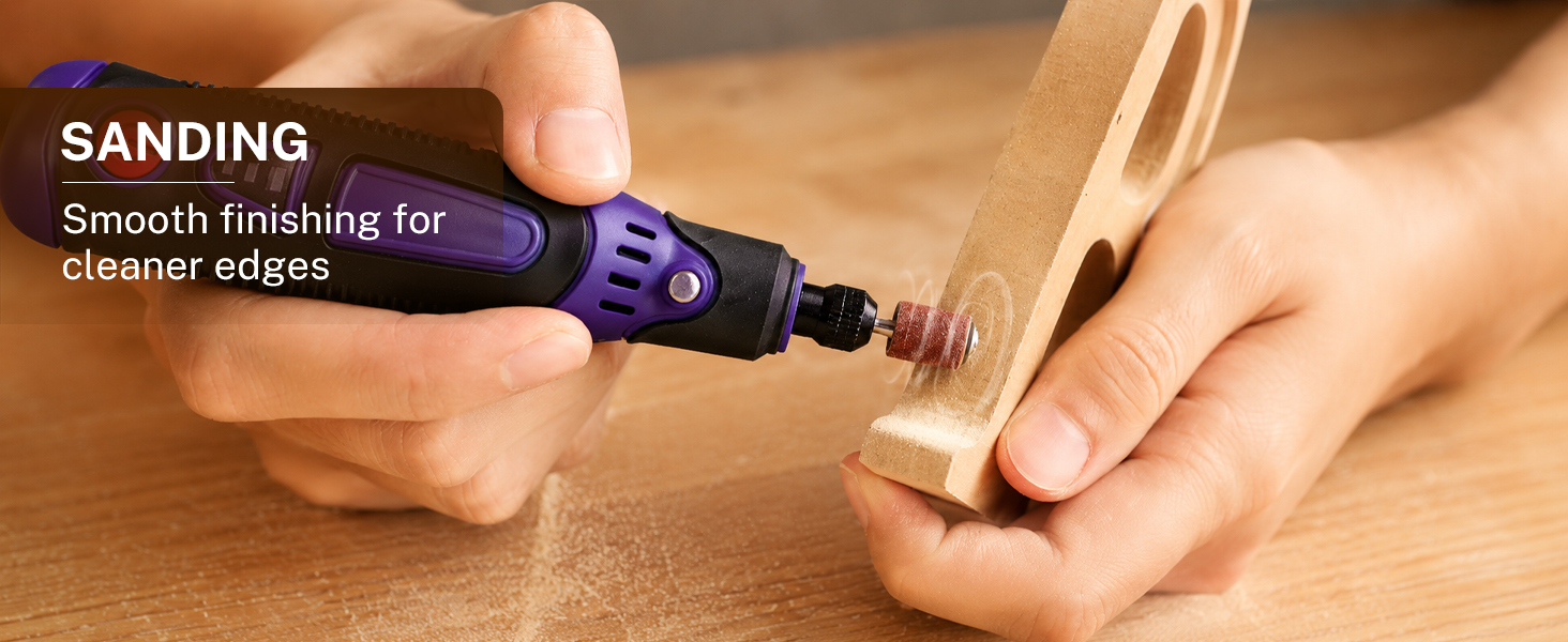 Ergonomic mini drill! Cordless rotary tool for drilling wood, acrylic & leather crafts.