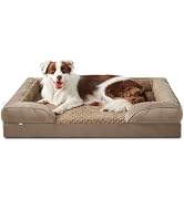 INVENHO Orthopedic Dog Bed for Large Dogs, Washable Large Dog Bed Waterproof, Egg-Crate Foam Dog ...