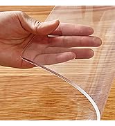 14x24 inch Clear Table Protector Plastic PVC Desk Protector Tablecloth Cover Office Desk Pad Mat ...