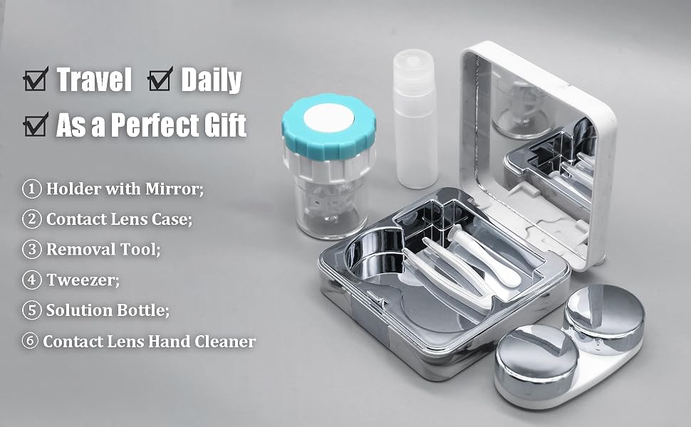 contact lens case travel kit