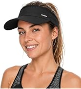 Sukeen Sun Visor for Women Men Lightweight Running Hat with Shock Absorbing Quick Dry Sweatband S...