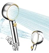 Latest High Pressure Filtered Shower Head With Handheld With 360° Rotating Panel,5 Spray Modes,An...