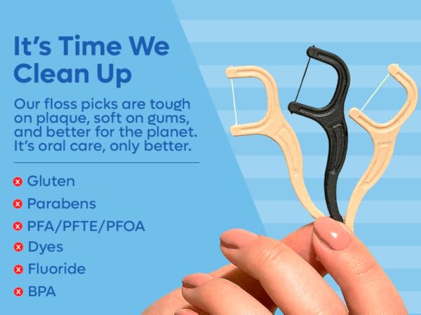 Gluten-free floss picks! Tested by dentists, dental hygienists more.
