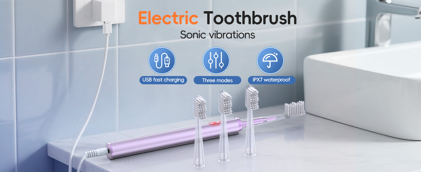 Electric Toothbrush Sonic vibrations