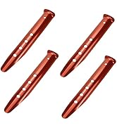 KUMGROT 4 Pcs Snow Sand Tent Stakes Stakes Pegs U-Shaped Beach Tent Nails Aluminum Alloy 9" Light...