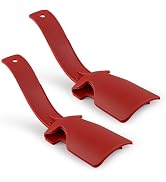 Junfamilee 2Pcs Red Lazy Shoes Helper, Easy To Wear Shoes Portable Shoe Lifting Helper For Senior...