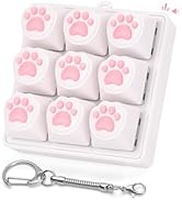 Netholid Cat Paw Keyboard Fidget Toys for Adults Clicky Keycap Clicker Keychain for Autism ASMR W...