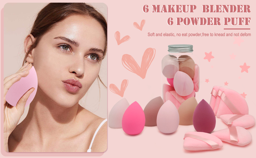 makeup puff+makeup sponge