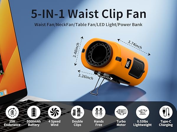 socool Waist Clip Fan