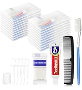 Disposable Toiletry Amenities, Travel Size Toiletries Kits, Personal Hygiene Supplies for Homeles...
