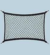 VEHIRIE Elastic Cargo Net for SUV, Car Trunk Net Organizer with ABS Hook Storage Mesh Cargo Nets ...