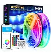 DAYBETTER Led Strip Lights 200 ft (2 Rolls of 100 ft) Ultra Long Smart Light Strips with App Voic...