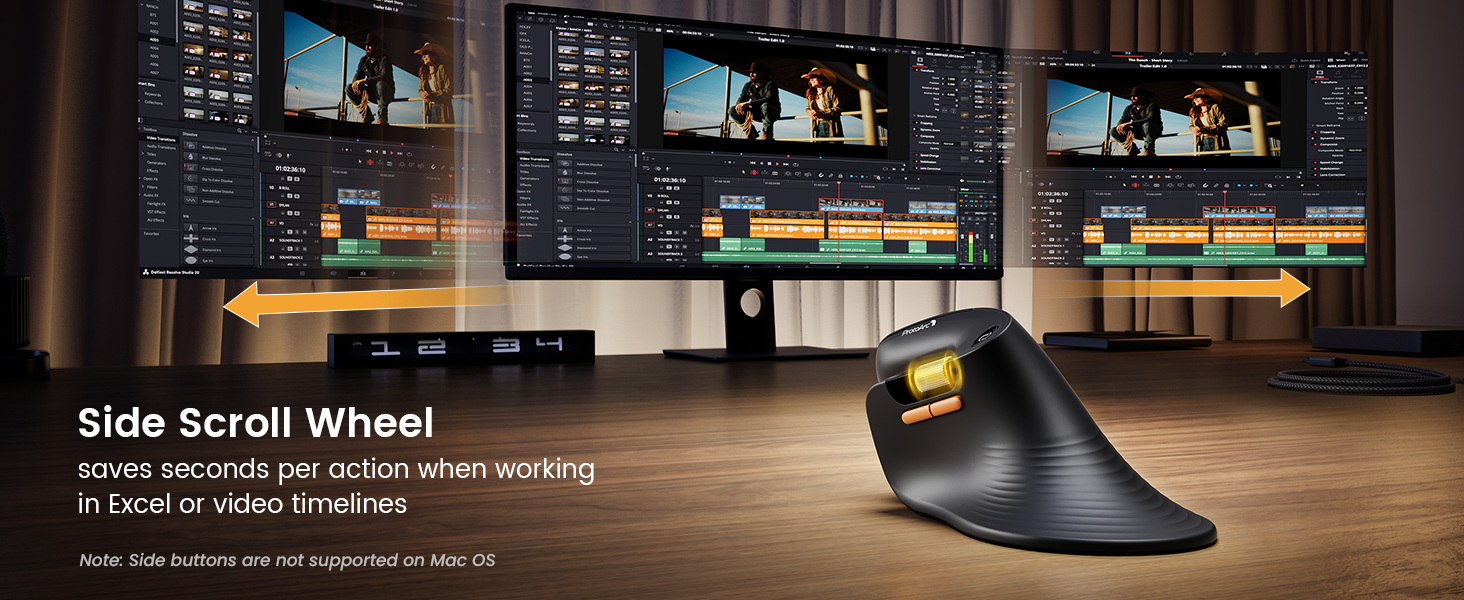 Ergonomic Bluetooth Mouse for Large Hands