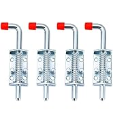 MAOPINER Spring Loaded Latch Pin, 6.5" Metal Barrel Bolt Lock w/Grip, 4PCS Heavy Duty Zinc Spring...