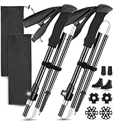 FrutPunch Hiking Poles 2 Pack, Aircraft-Grade Aluminum Alloy Trekking Poles for Hiking, Adjustabl...