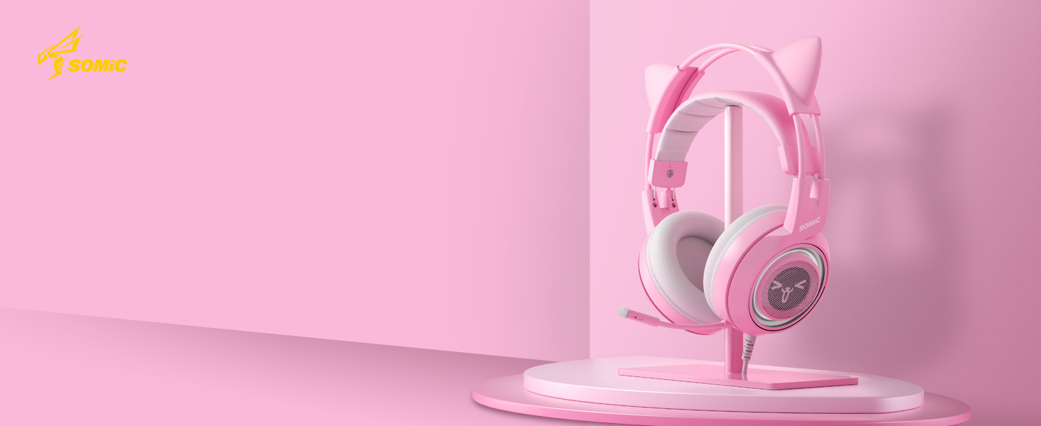 G951S Pink Gaming Headset with Microphone