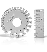 Round Double Sided Metal Thickness Gauge and Sheet Metal Thickness Gauge, Stainless Steel Wire Ga...