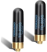 TIDRADIO TD-805S Short Antenna (2 Pack, 1.96inch) VHF/UHF Walkie Talkie Antenna 144/430Mhz Ham Ra...