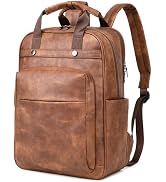 Rcrirth PU Leather Travel Backpack Carry On Flight Approved for Women | Large Capacity Cute Nurse...