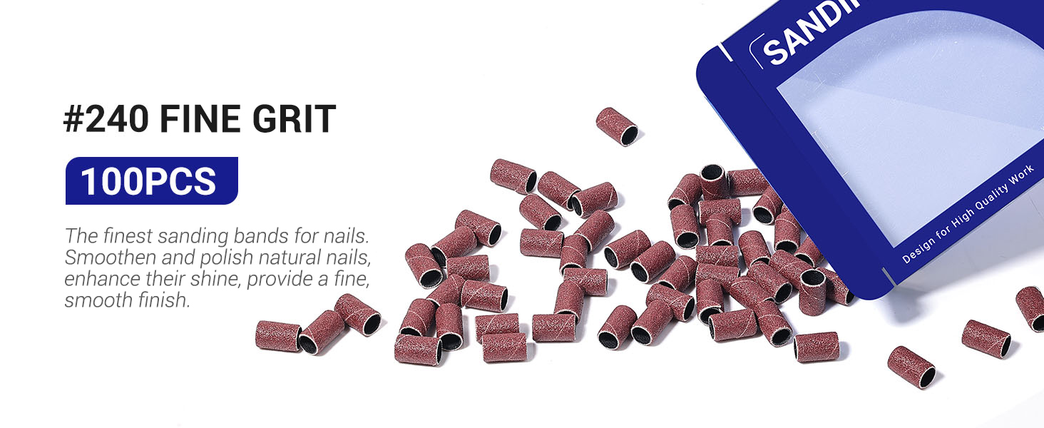 #240 Fine Grit 100 Pcs