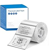 TYPONOS Label for PM240 Printer, 2'' (40x30mm) Thermal Tape, 1 Roll Transparent