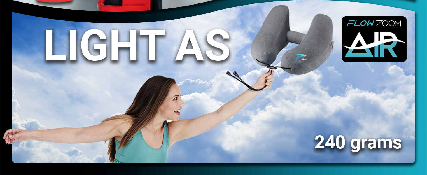 Travel pillow, neck pillow, inflatable pillow, portable pillow, compact pillow, airplane pillow