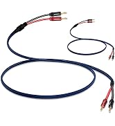 UCINNOVATE Speaker Wires with Banana Plugs, 2X 3m OFC Bi-Wired Speaker Cable with Gold Plated Ban...