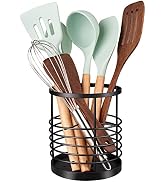 RedCall Utensil Holder for Kitchen Countertop,Metal Spatula Holder,Cooking Utensil Holder for Spo...
