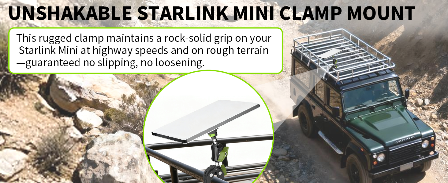 unshakable starlink mini clamp mount