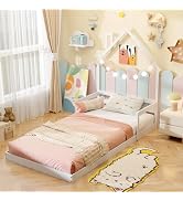 Giantex Floor Bed for Kids, White