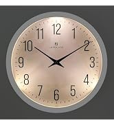 Lafocuse 12 Inch White Night Light Wall Clock Battery Operated, Silent Light up Wall Clocks Glow ...