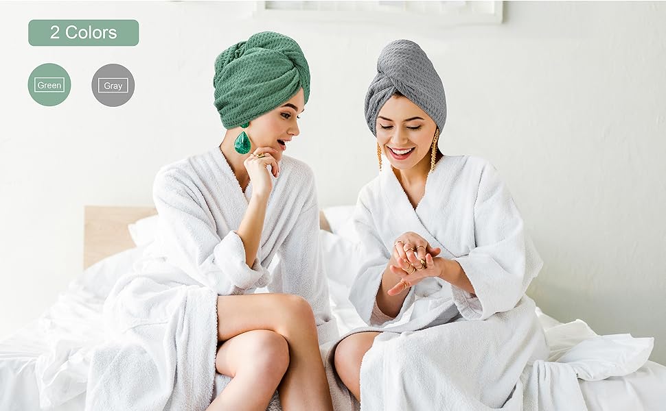 gray hair towel