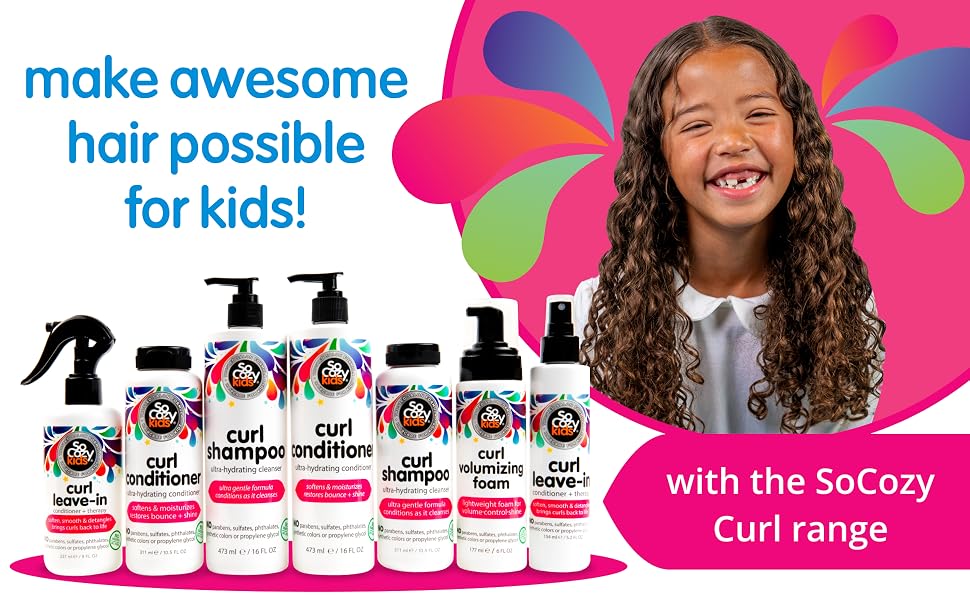 leave conditioner curly hair products spray detangler gel kids styling detangling wavy baby toddler