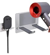 XIGOO Self Adhesive Hair Dryer Holder Wall Mounted - Adhesive Bathroom Hair Blow Dryer Rack Organ...