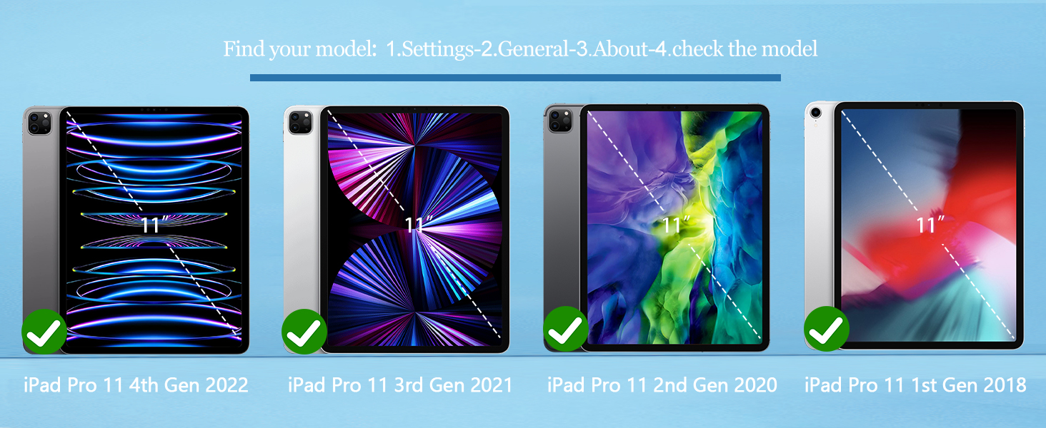 iPad Pro 11 Case 2022 4th Generation 2021 3rd Generation