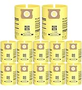 10PCS 10-14 Gallon Vacuum Bags for Shop Vac Bags, Disposable Wet Dry Vaccum Collection Bags Repla...