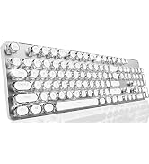 SEUNKWANG EWEADN TK950 Typewriter Keyboard Wireless Mechanical Keyboard, 104 Keys Aesthetic Typew...