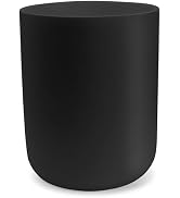 Yew Design Matte Black Round Compact Trash Can Mini, 3.5 Gallons / 13L Garbage Bin, Tiny Wastebas...