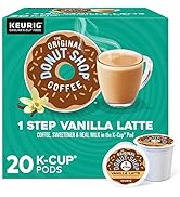 The Original Donut Shop Vanilla Latte, Single-Serve Keurig K-Cup Pods, Flavored Coffee, 20 Count