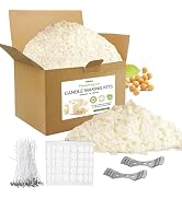 TRINIDa Soy Candle Wax for Candle Making 5 lb Bag, Premium Natural Soy Wax Flakes, 100 Cotton Can...